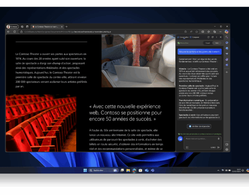screenshot rédiger des textes